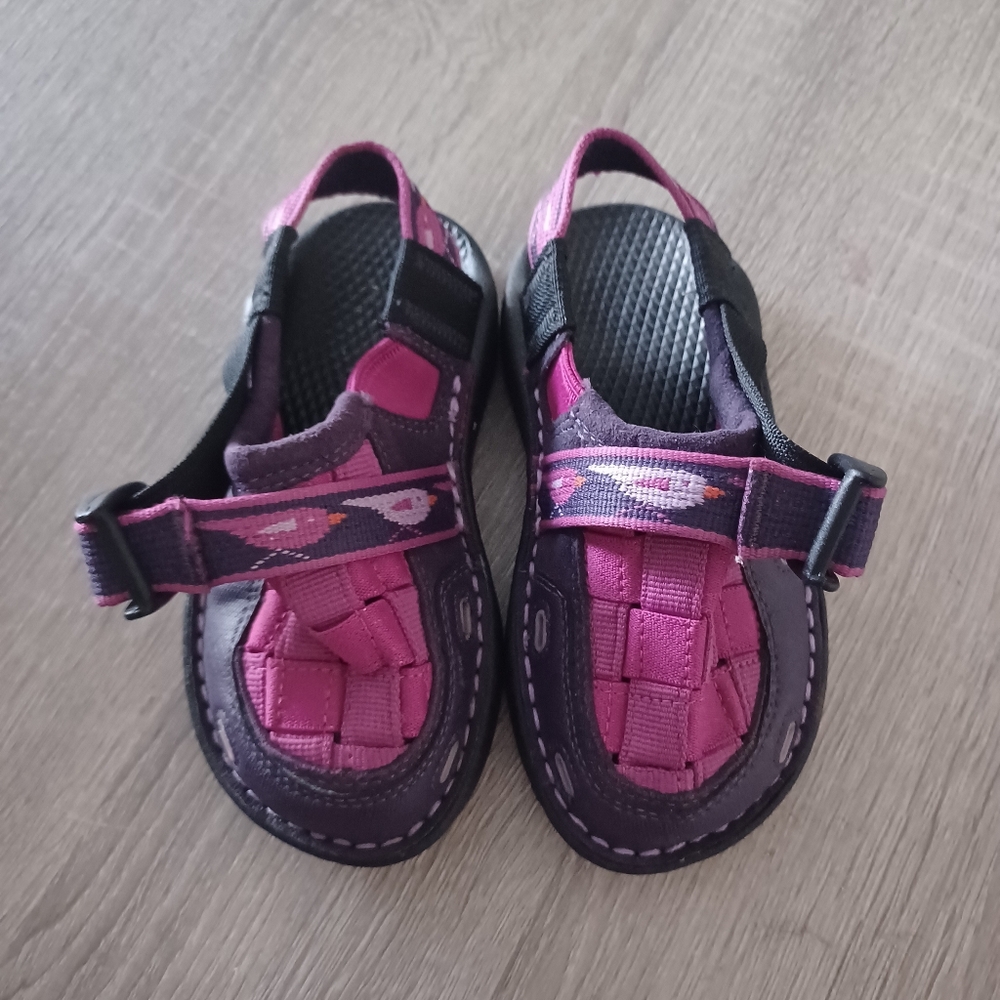 Kids Pink and Purple Sandals